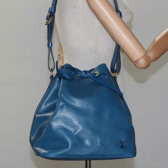 LOUIS VUITTON Epi Petit Noe Shoulder Bag Blue M44105 LV Auth 115791 - Picture 1 of 16
